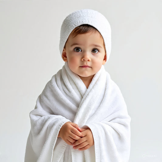 Kids Ihram (2.5 to 4 years) - Premium Soft Towel Ihram